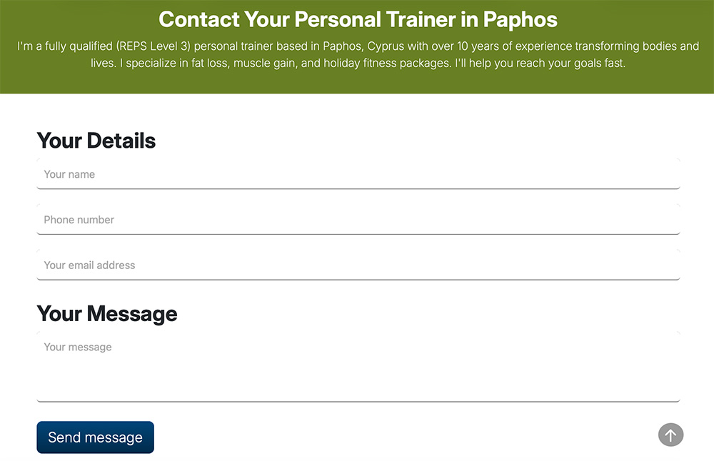 Paphos Personal Trainer | ID 102 - 4